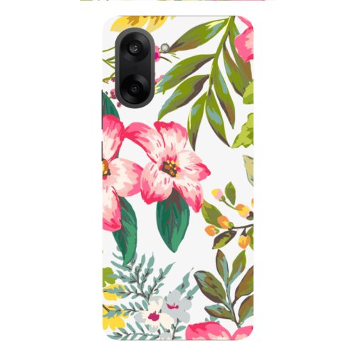 Oneplus Nord CE 5 Red laves Transparent Silicone TPU Θήκη